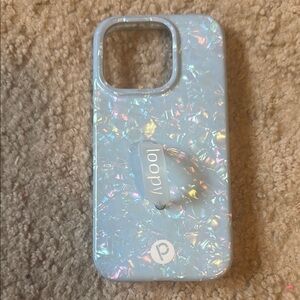 Loopy Case Iridescent Blue Phone Cover